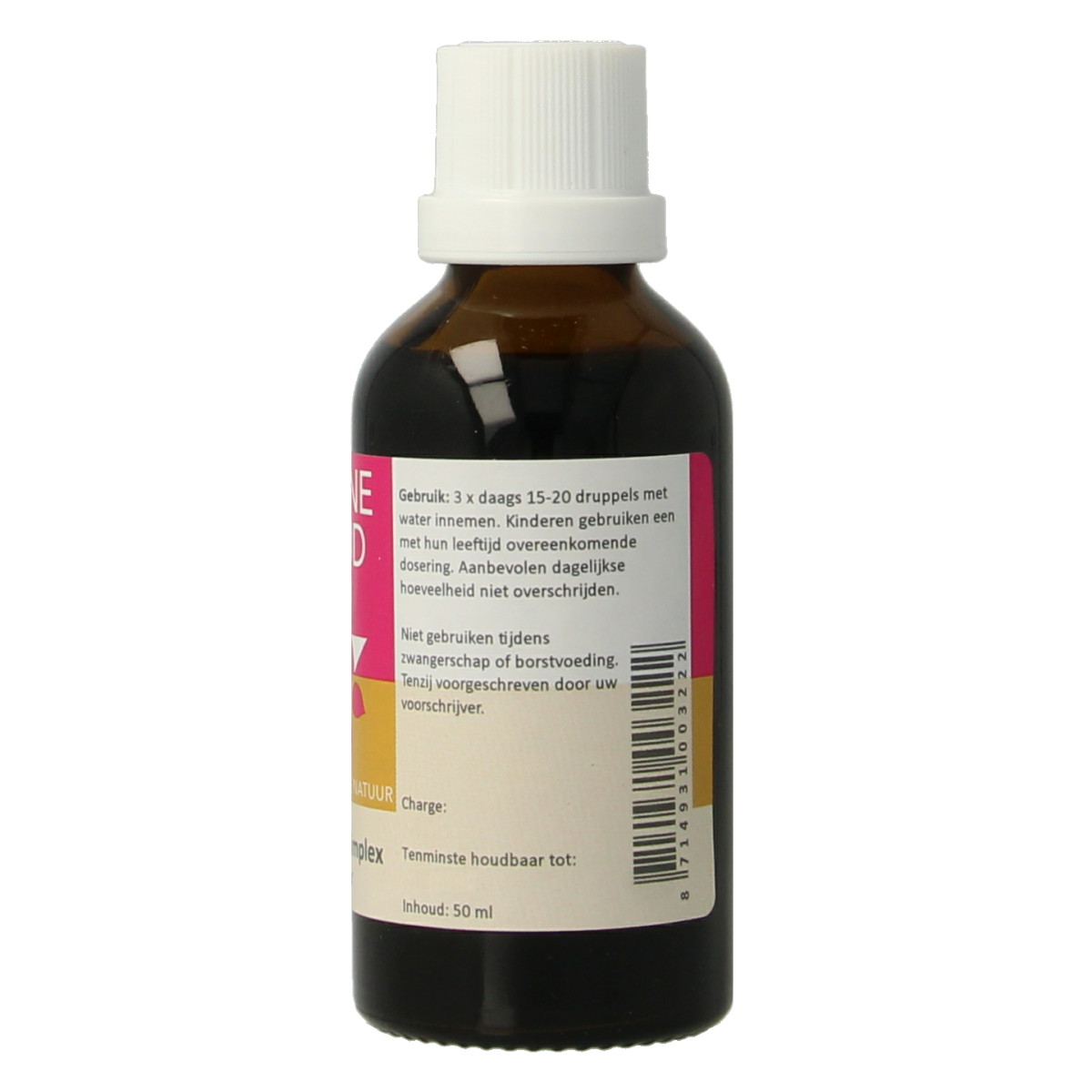 Zonnegoud Euphrasia simplex herbal remedy in 50ml bottle, used in Kruidenpreparaten for natural eye and respiratory support