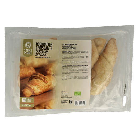 Zonnemaire Croissant roomboter bio 4.00 Stuks