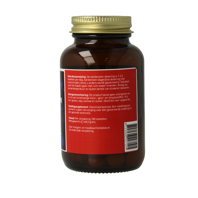 All Natural Stoelgang herbal supplement in a bottle of 100 tablets, natural herbal preparation for digestive health.