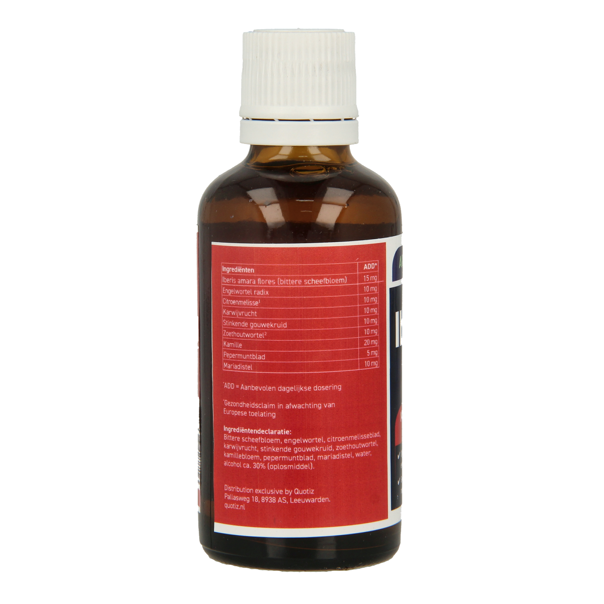All Natural Iberus maag darm formule herbal supplement in 50ml bottle, featuring natural ingredients for digestive support.