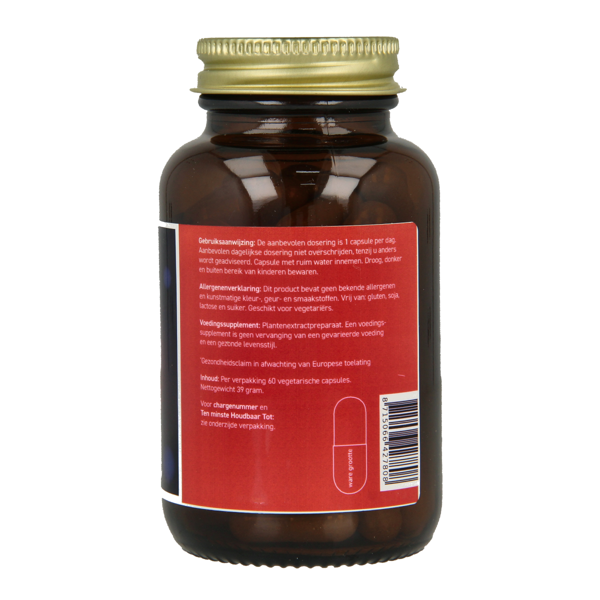 All Natural Iberus maag darm formule vegetarian capsules, herbal supplement for digestive health, shown in the image.