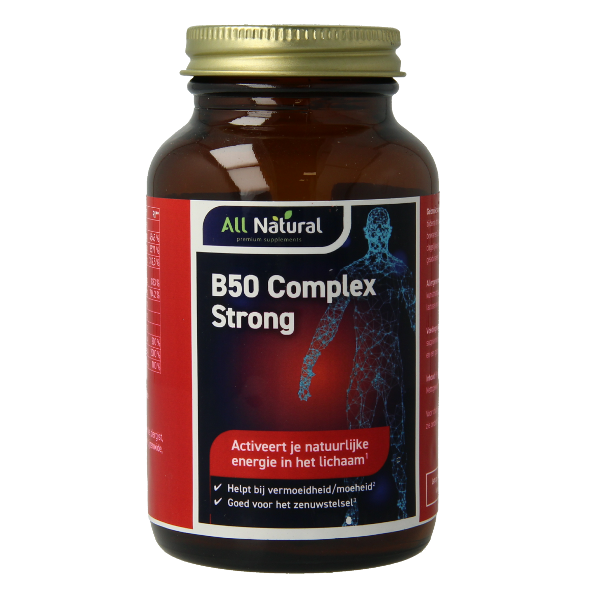 All Natural Vitamine B50 complex 60.00 Capsules