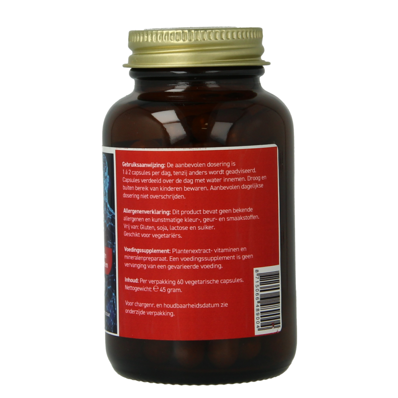 All Natural Scutellaria herbal supplement in 60 capsules, featuring dried herb capsules for natural health support.