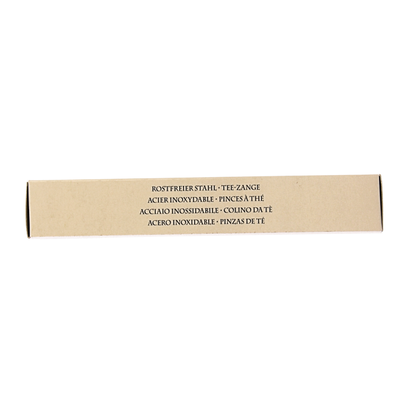 Simon Levelt Lepel knijptang for coffee and tea, stainless steel utensil, compact and durable, used for handling tea bags or coffee grounds.