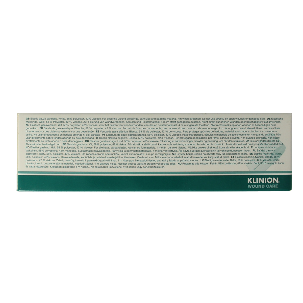 Klinifix Hydrolast windels, 4m x 4cm, pack of 20, disposable absorbent underpads for medical use.