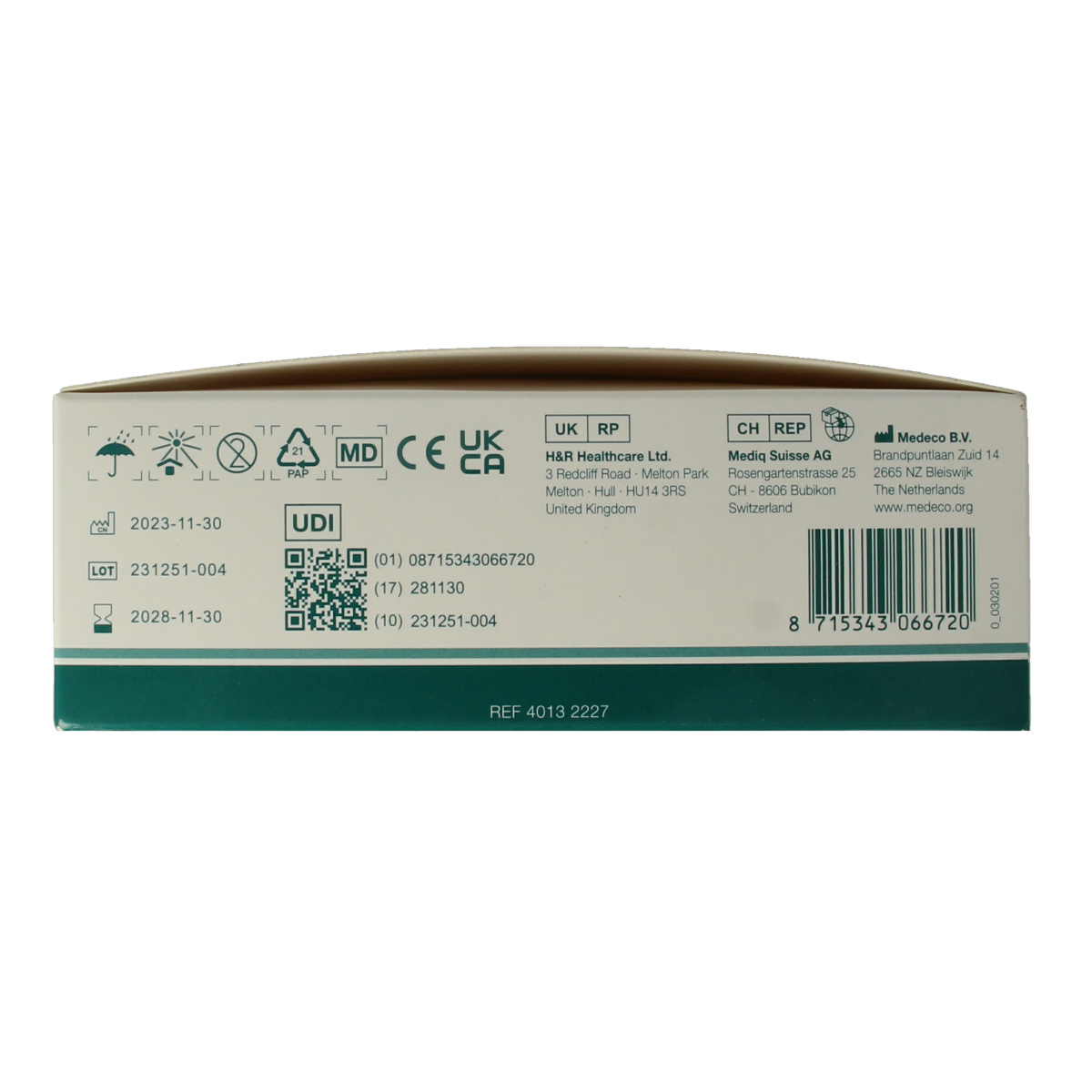 Klinifix Hydrolast windels, 4m x 4cm, pack of 20, flexible absorbent cloth for infants and young children.