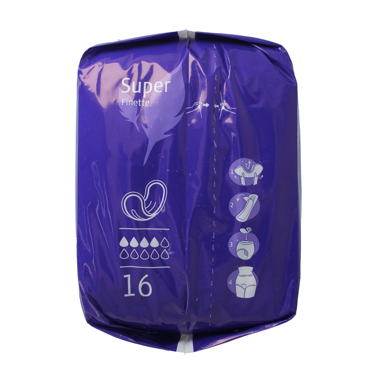 Absorin Comfort finette super incontinentie incontinence pads, 16 pack, soft and absorbent for discreet protection