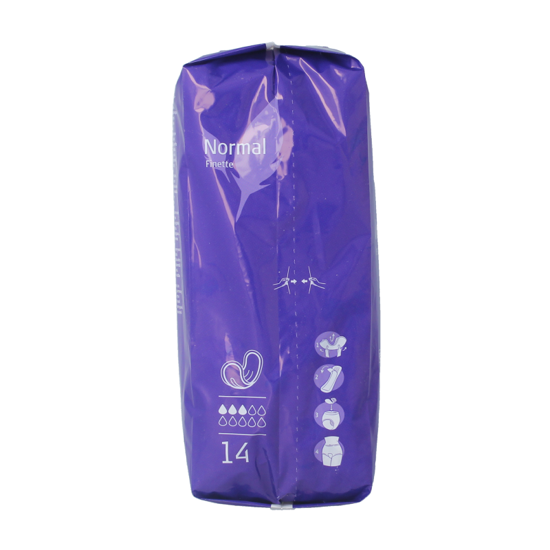 Absorin Comfort finette normal incontinence pads, 14 pieces, soft and discreet incontinence protection for adults.