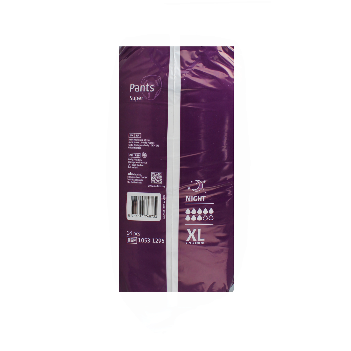 Absorin Comfort super XL incontinence pants, 14-pack, showing soft fabric and adjustable fit for maximum comfort