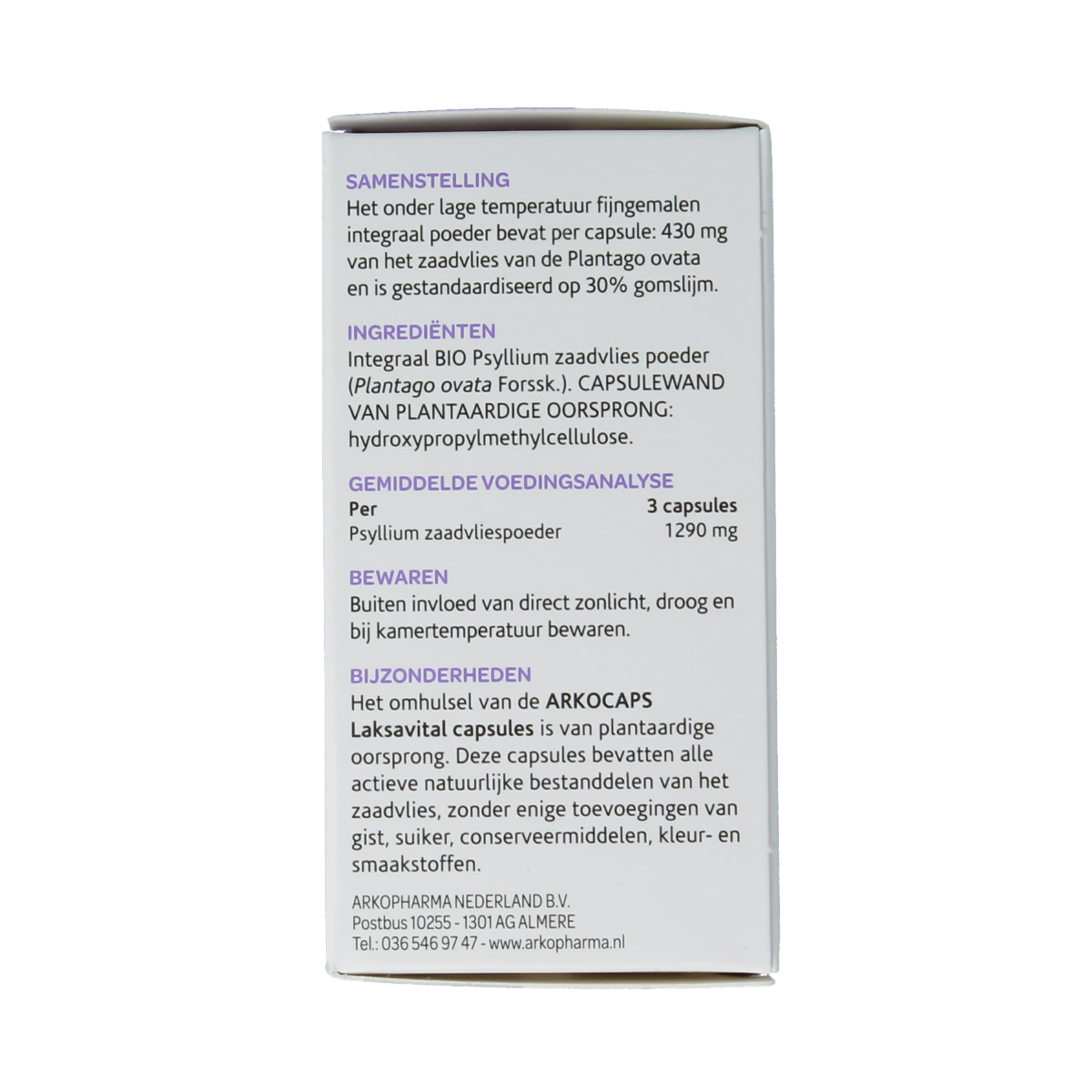Arkocaps Laksavital bio herbal capsules, natural herbal supplement, 45 capsules from Arkocaps for digestive support