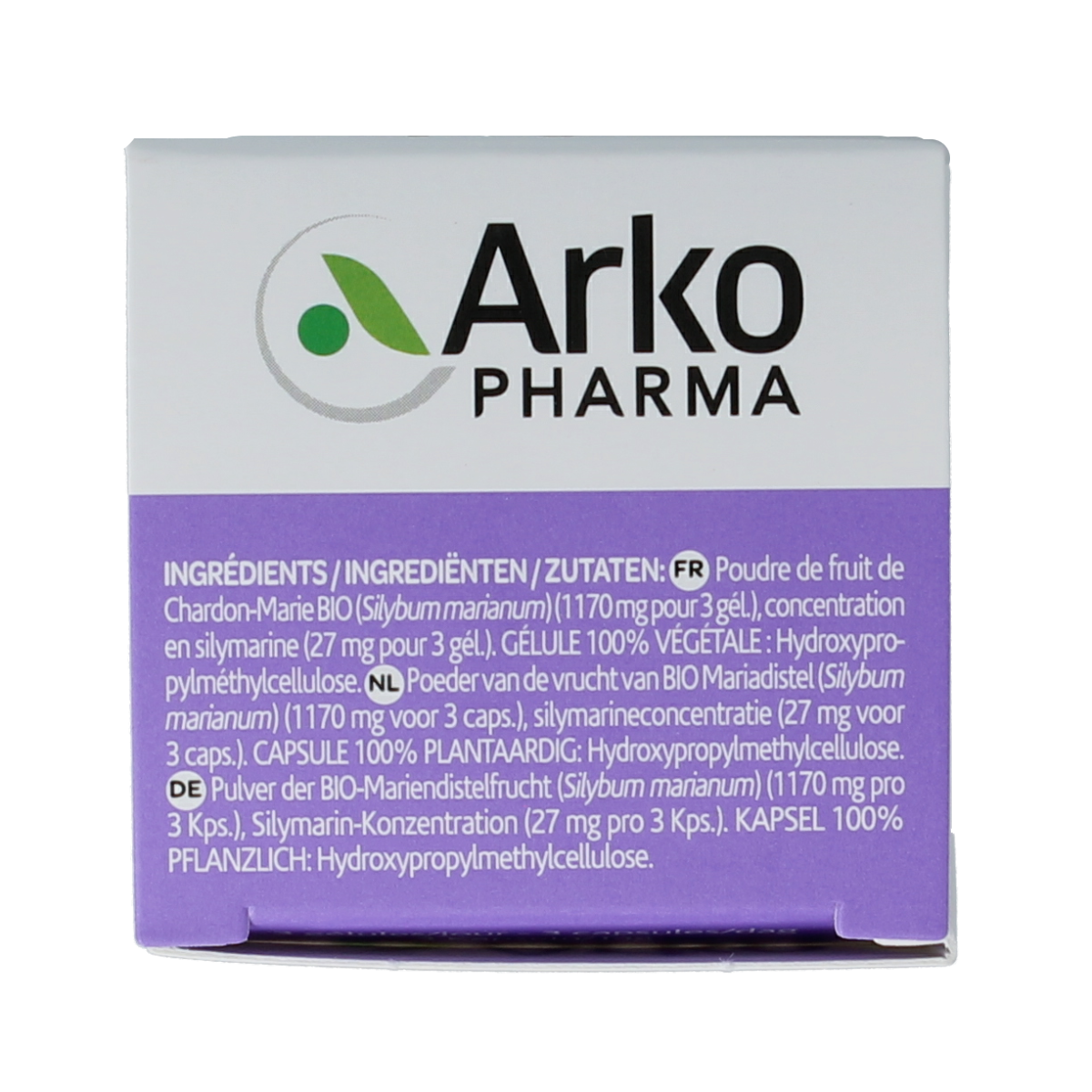 Arkocaps Mariadistel bio capsules, herbal supplement with 45 capsules, natural herbal remedy for liver support.