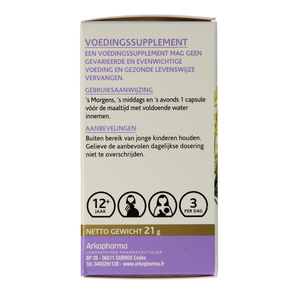 Arkocaps Venkel capsules in a bottle, herbal supplement for digestion from Arkocaps, with a label showing the product name.