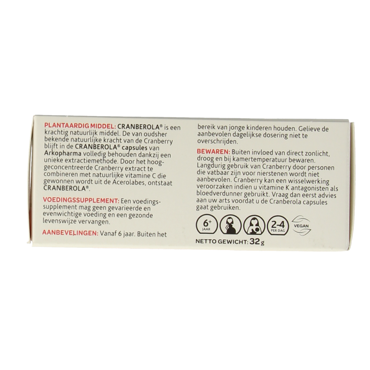 Cranberola Cranberry capsules in a bottle, dietary supplement, 60 capsules, herbal preparation for urinary health.
