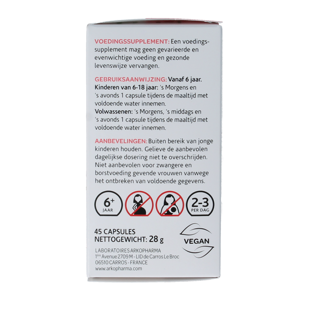 Arkocaps Lijnzaadolie capsules, dietary supplement containing omega-3 fatty acids, displayed in a clear bottle.