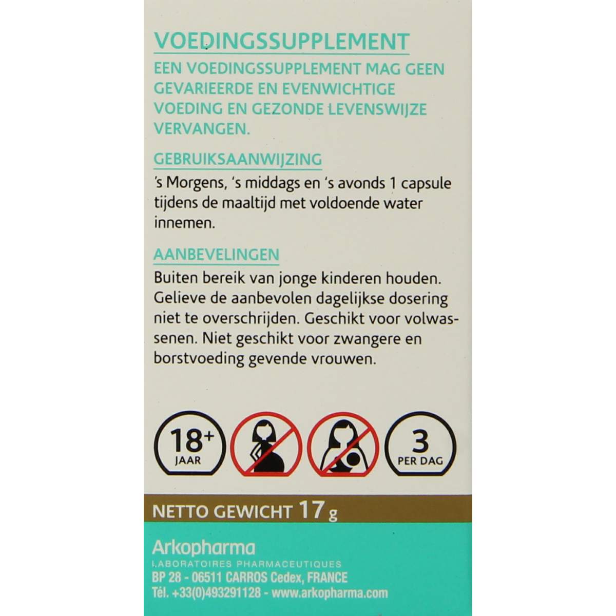 Arkocaps Salvia bio herbal capsules, natural supplement, 45 capsules in a blister pack showing the product packaging and capsules.