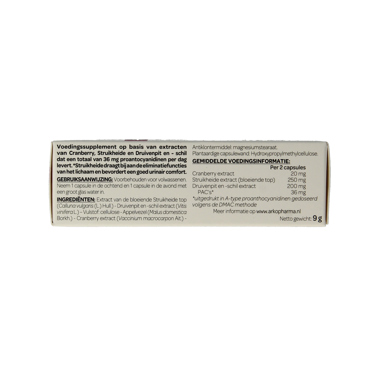 Cys-Control Urinair Comfort capsules, herbal supplement for urinary health, in a white bottle with green and blue label.
