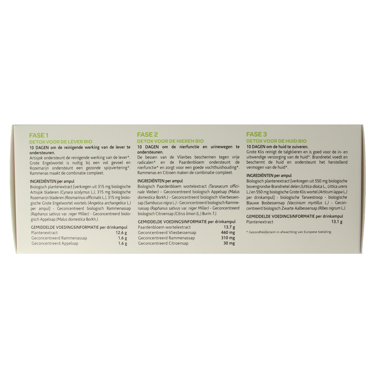 Arkofluids Bio detox 30-day herbal supplement with 30 ampoules, featuring natural herbal ingredients for detoxification.