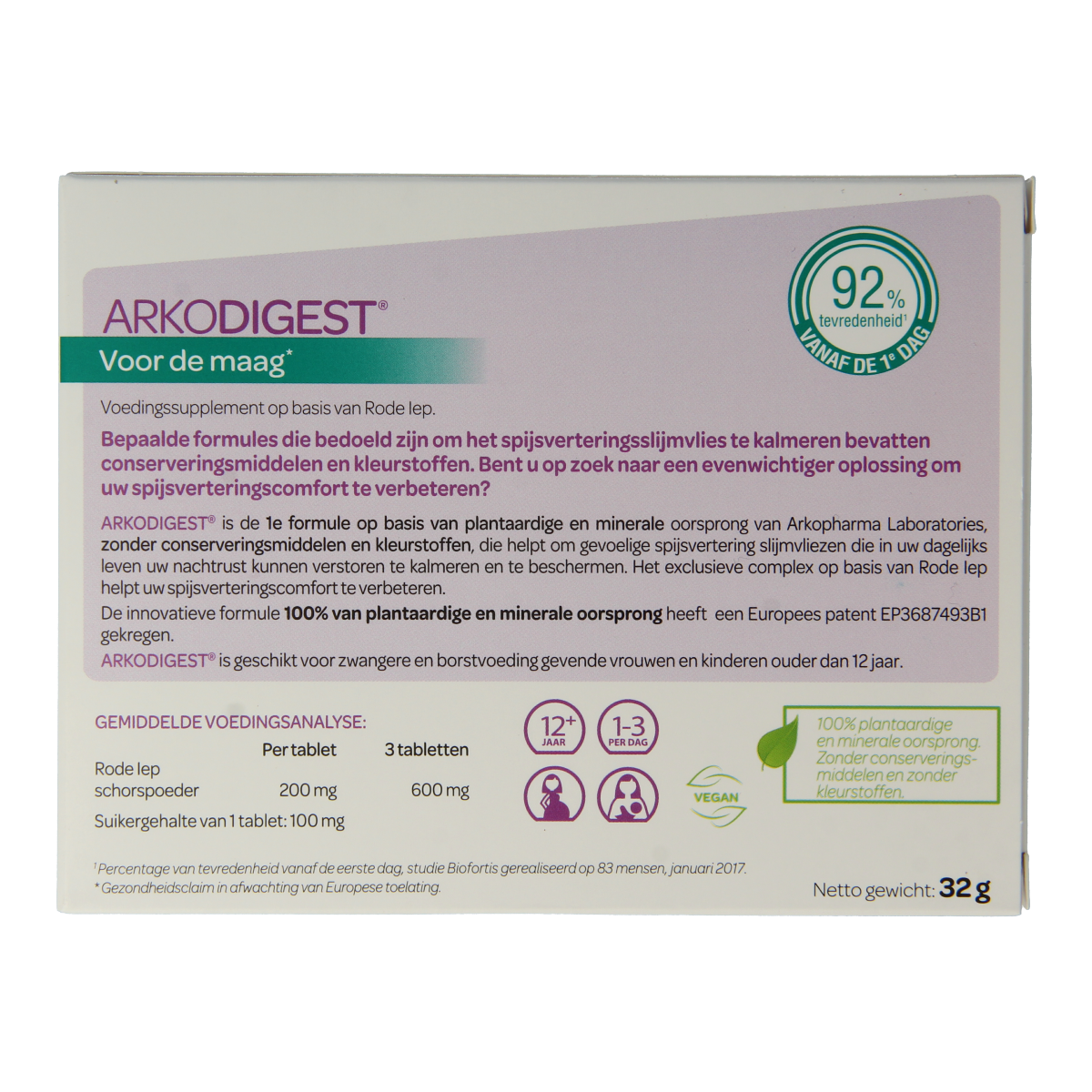 Arkocaps Arkodigest herbal chewable tablets in a blister pack, natural herbal supplement for digestive support.