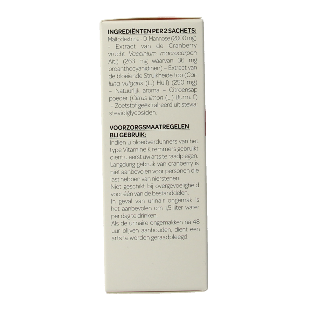 Cys-Control Forte 14-pack herbal supplement sachets from Cys-Control, featuring natural herbal ingredients for health support.