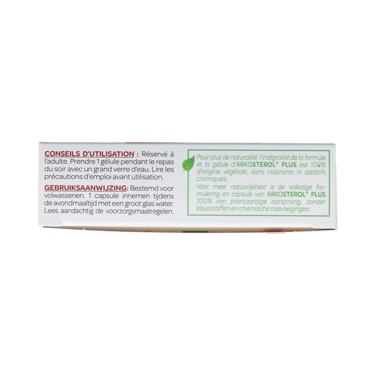 Arkosterol Akosterol Plus herbal supplement capsules, 30-count, by Arkosterol, featuring natural herbal ingredients in a blister pack.
