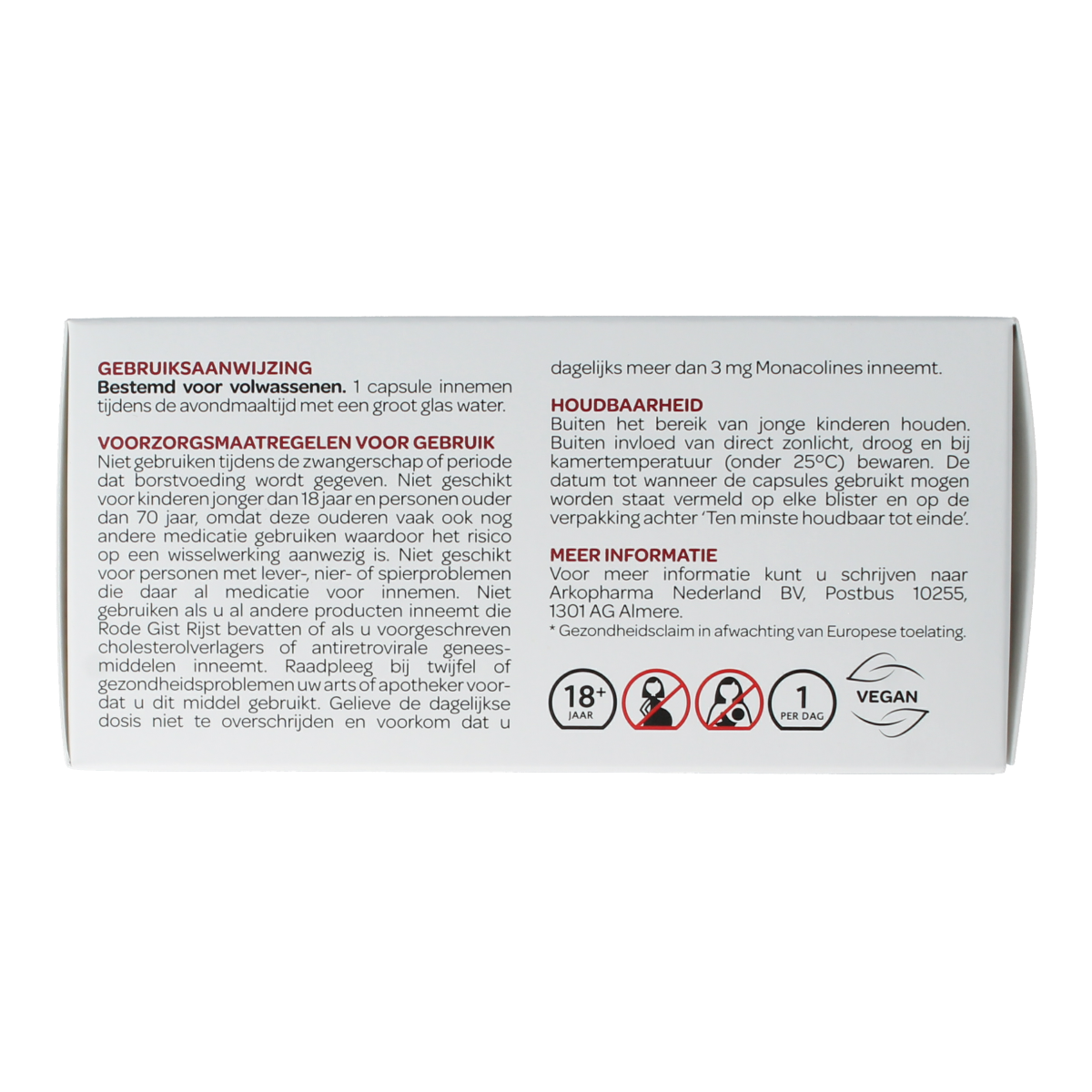 Arkosterol Plus Kruidenpreparaten capsules by Arkosterol, showing a bottle of 90 herbal supplement capsules.
