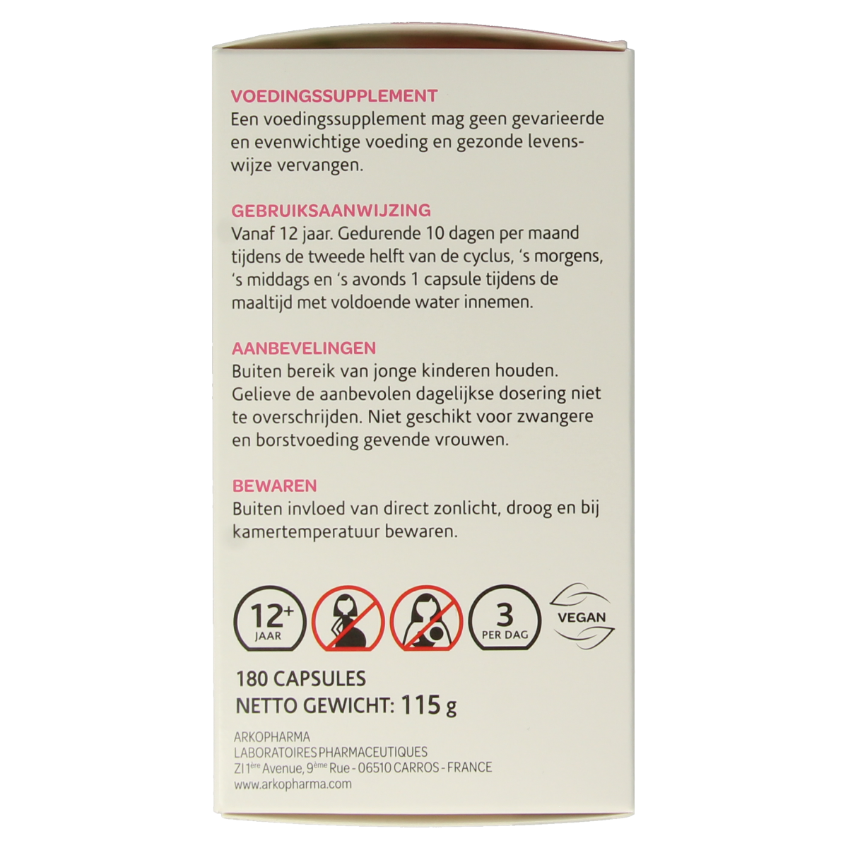 Arkocaps Teunisbloemolie capsules in a bottle, herbal supplement from Arkocaps for skin and hormonal health.