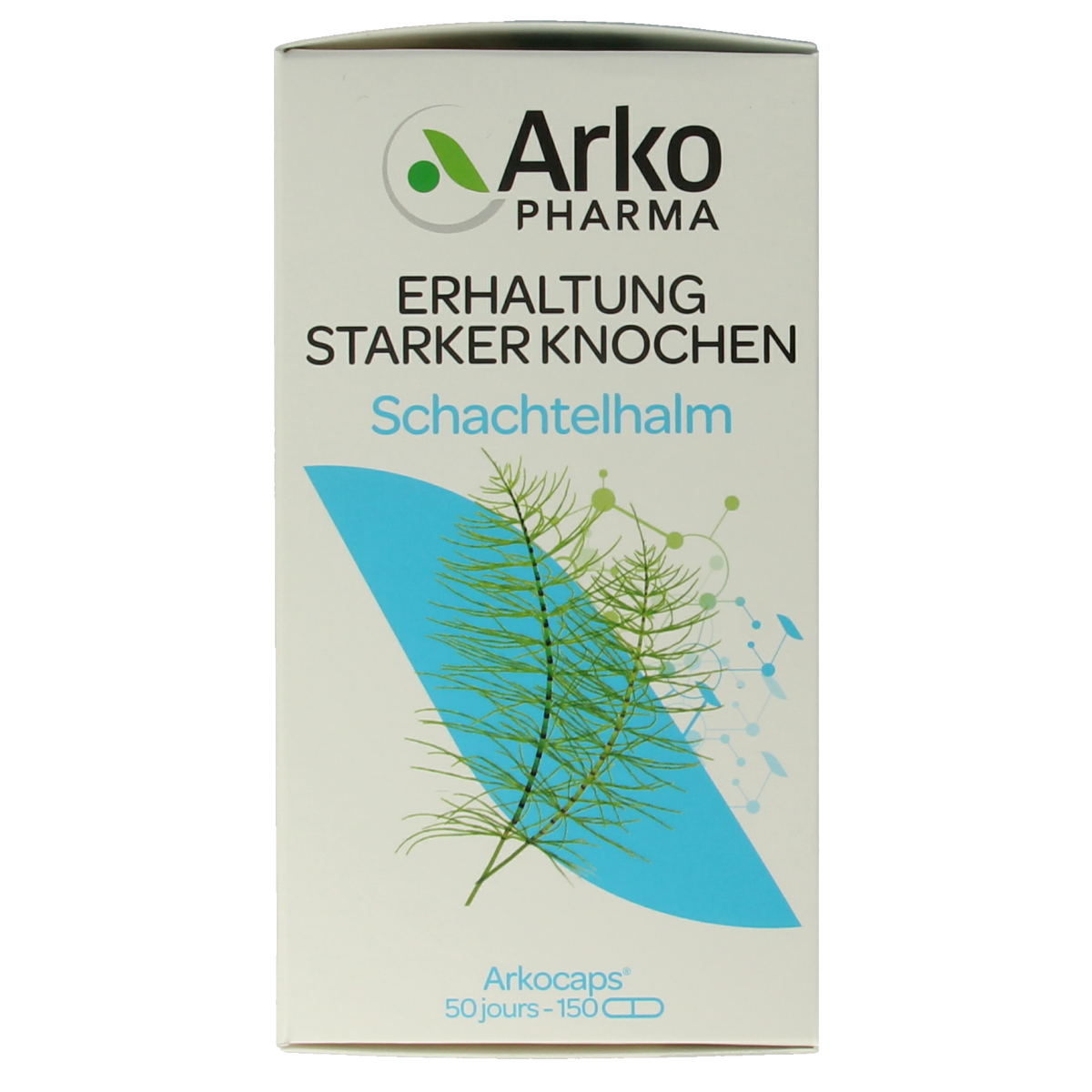 Arkocaps Heermoes herbal capsules in a blister pack, natural plant-based supplement from Arkocaps for health support.