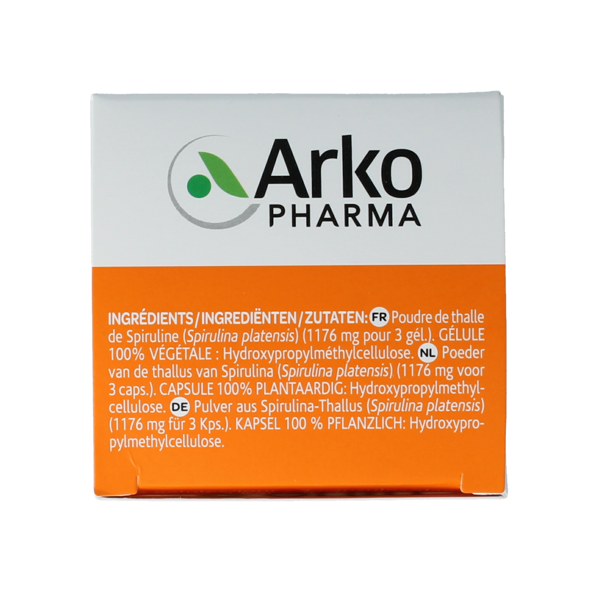Arkocaps Spiruline 150 capsules in a bottle, dietary supplement by Arkocaps, herbal product for health and wellness.