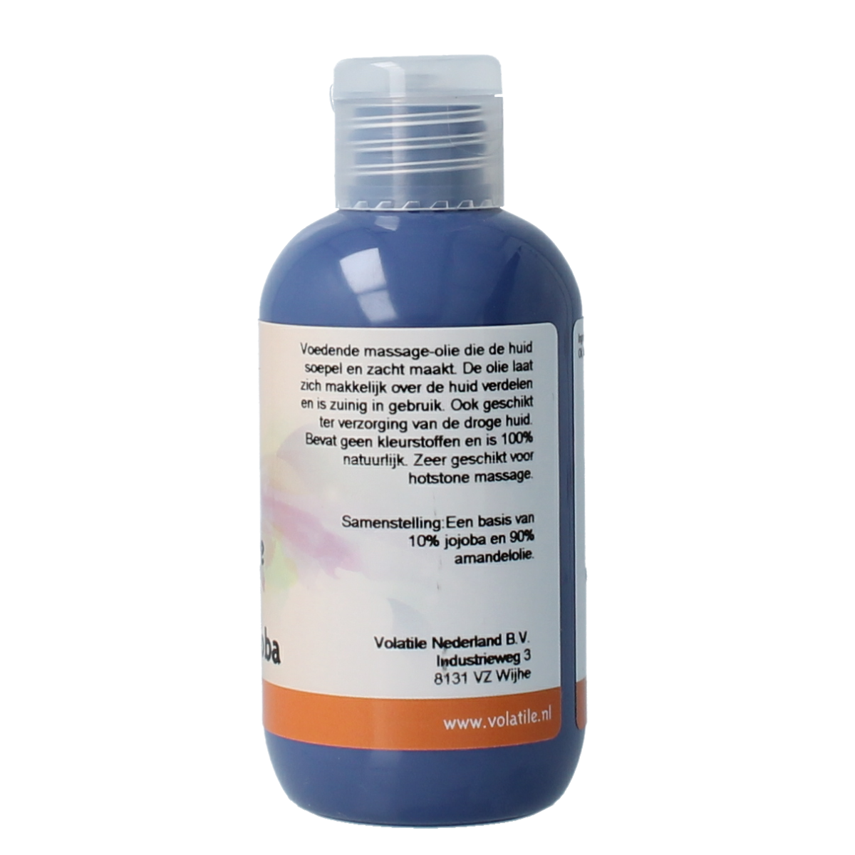 Volatile Massageolie neutraal in 100ml bottle, natural body care product with clear liquid, ideal for relaxing massages.