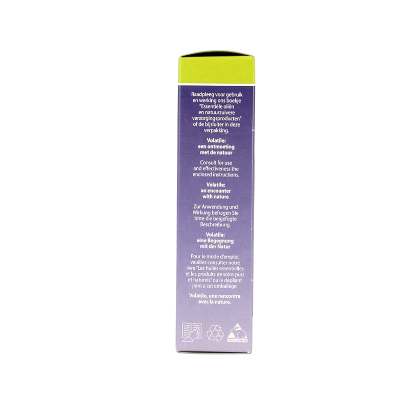 Volatile ylang ylang massage oil bottle, 100ml, with a natural label and a sleek design for body care and relaxation.