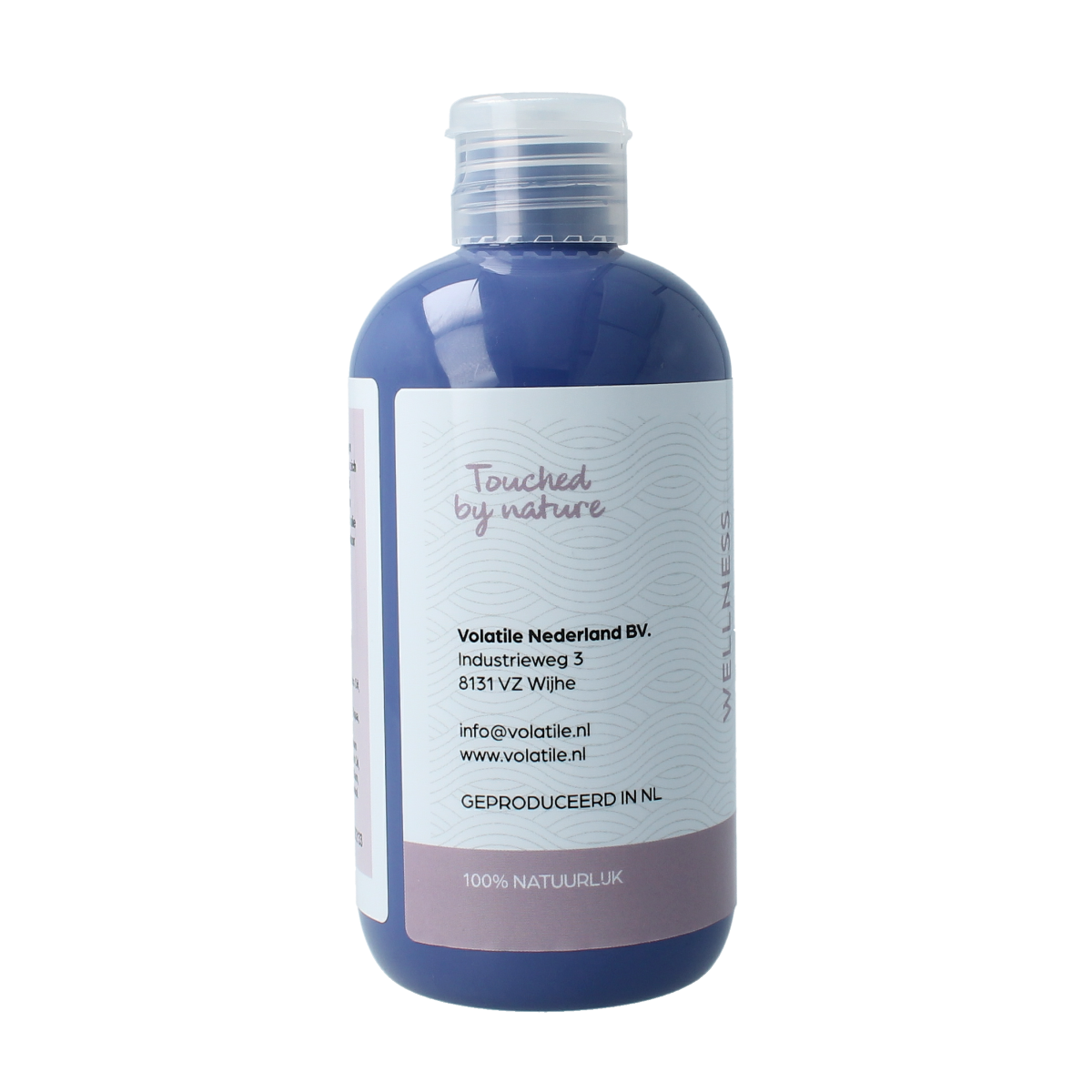 Volatile Badolie ontspanning 250ml bottle, used for relaxing bath and shower routines, with a soothing aroma.