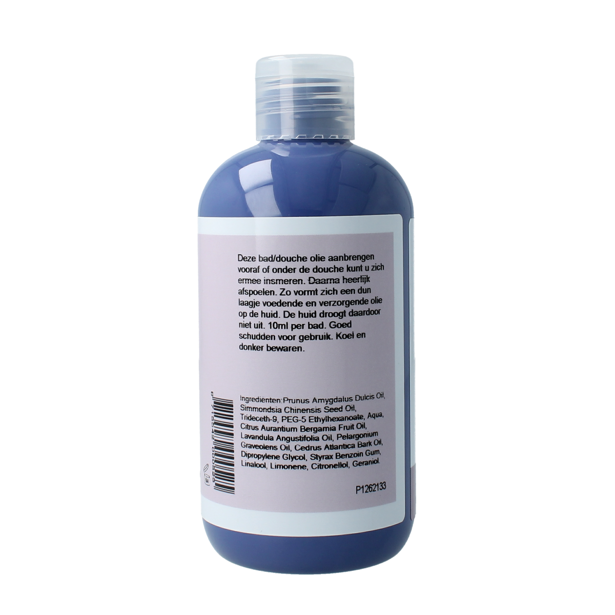 Volatile Badolie ontspanning 250ml bottle, used for relaxing baths and showers, with a clear view of the product label.