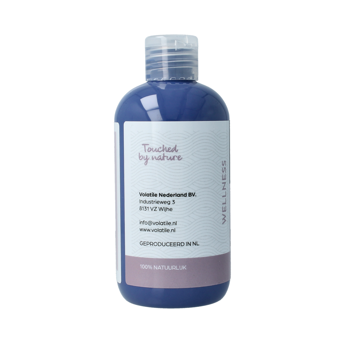 Volatile Badolie relax 250ml bottle, relaxing bath and shower oil with soothing ingredients, in a clear container.