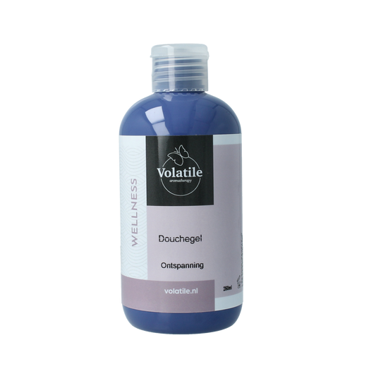 Volatile Douchegel ontspanning in a 250ml bottle, featuring a soothing bath and shower product with calming ingredients.