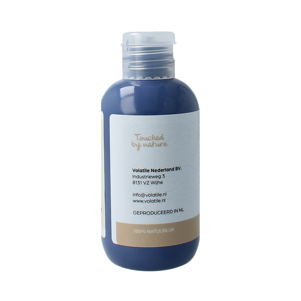 Volatile Extase massage oil bottle, 100ml, with a sleek design, used for body care and relaxation.