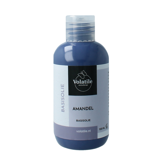 Volatile Amandel basisolie in a 100ml bottle, natural body care oil with almond extract, for skincare and moisturizing.