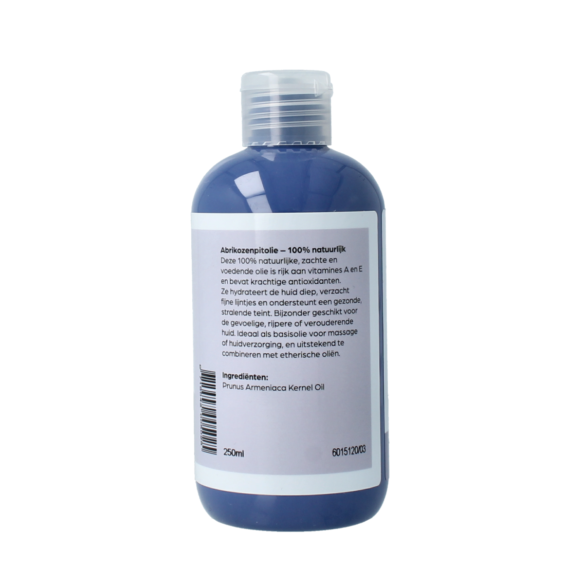Volatile Amandel basisolie 250ml in a clear bottle, used for body care, with a natural almond oil appearance.