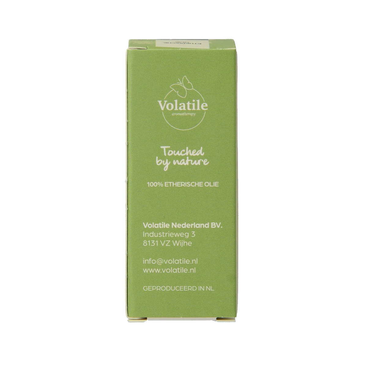 Volatile Eucalyptus Wild essential oil bottle with 5ml capacity, featuring a green label and clear glass container.