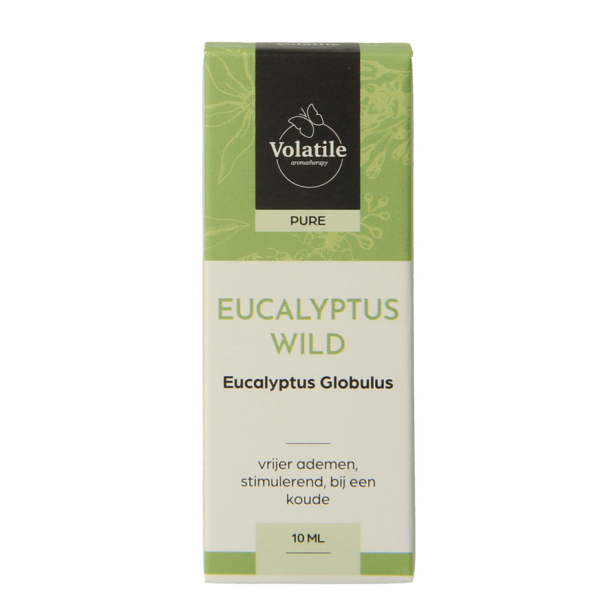 Volatile Eucalyptus Wild essential oil bottle, 10ml, natural aromatic oil for aromatherapy and wellness.