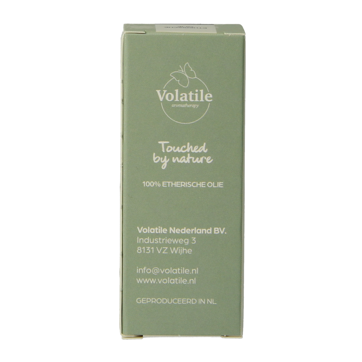 Volatile Mirre essential oil bottle, 2.50 ml, with clear label and dropper cap, on a white background.