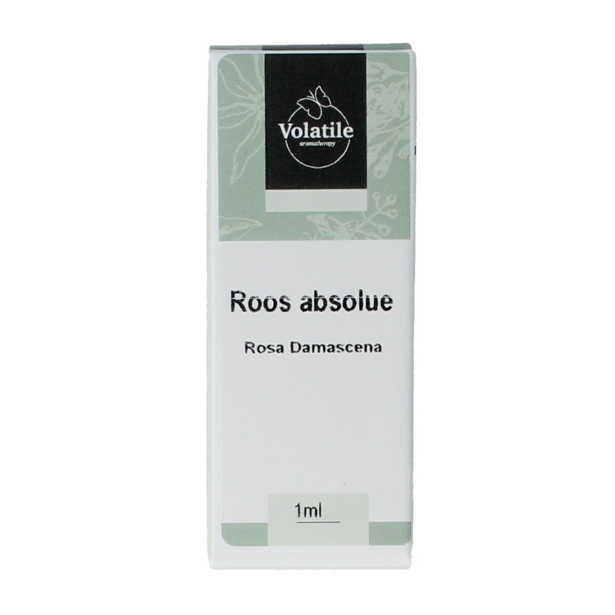 Volatile Roos absolue 1ml, a natural aromatic essential oil with a floral scent, displayed in a clear glass vial.