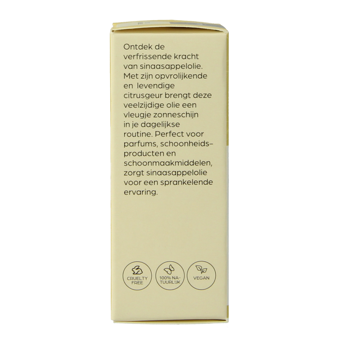 Volatile Sinaasappel zoet essential oil bottle, 5ml, natural citrus scent, in clear glass container with orange label.