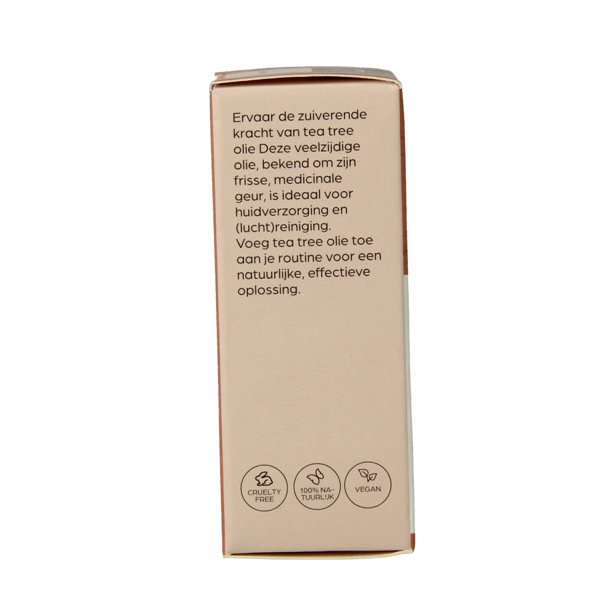 Volatile Tea Tree essential oil bottle, 5ml, with a white label and cap, showcasing the natural product for aromatherapy and skincare.