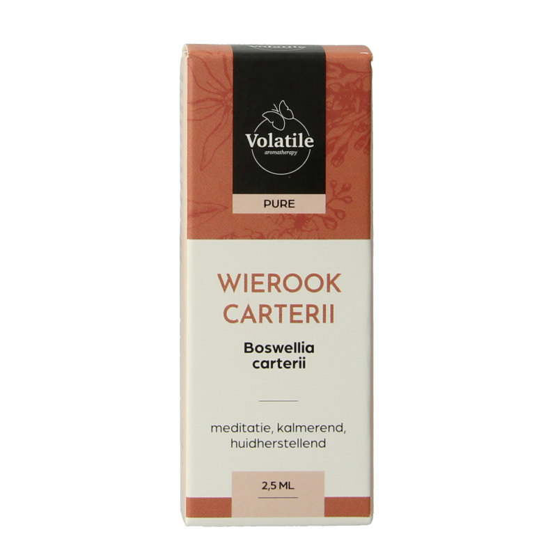 Volatile Wierook 2.5ml essential oil bottle, aromatic etherische oliën by Volatile with a clear label and dark glass bottle.