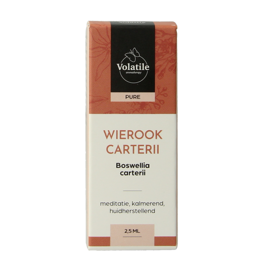 Volatile Wierook 2.5ml essential oil bottle, aromatic etherische oliën by Volatile with a clear label and dark glass bottle.