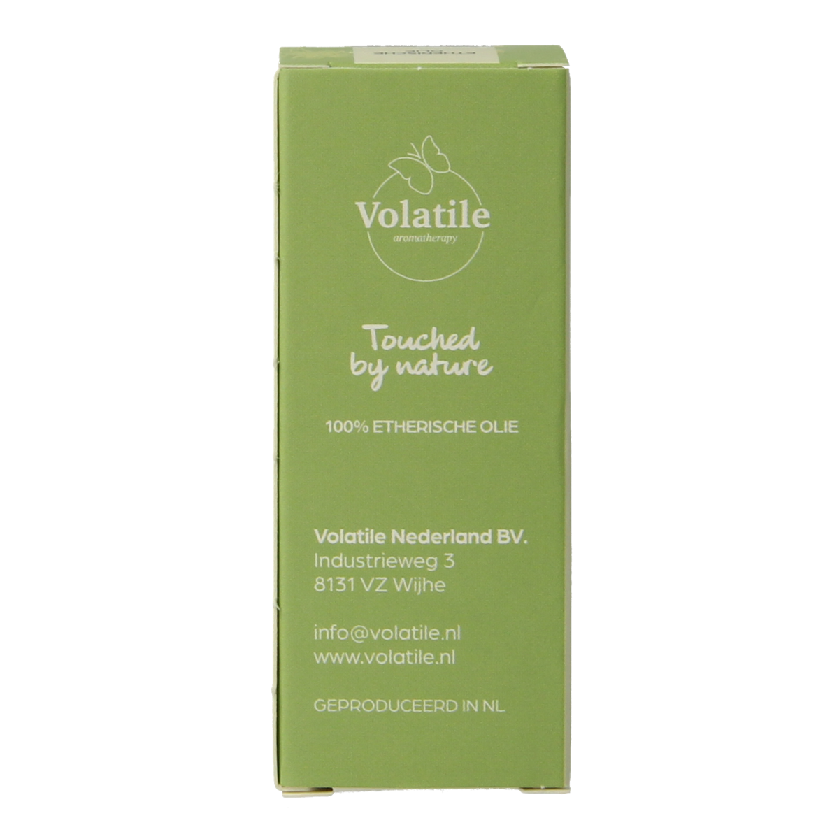 Volatile Zilverspar essential oil in a 5ml glass bottle, natural aromatherapy product with a white cap and clear label.