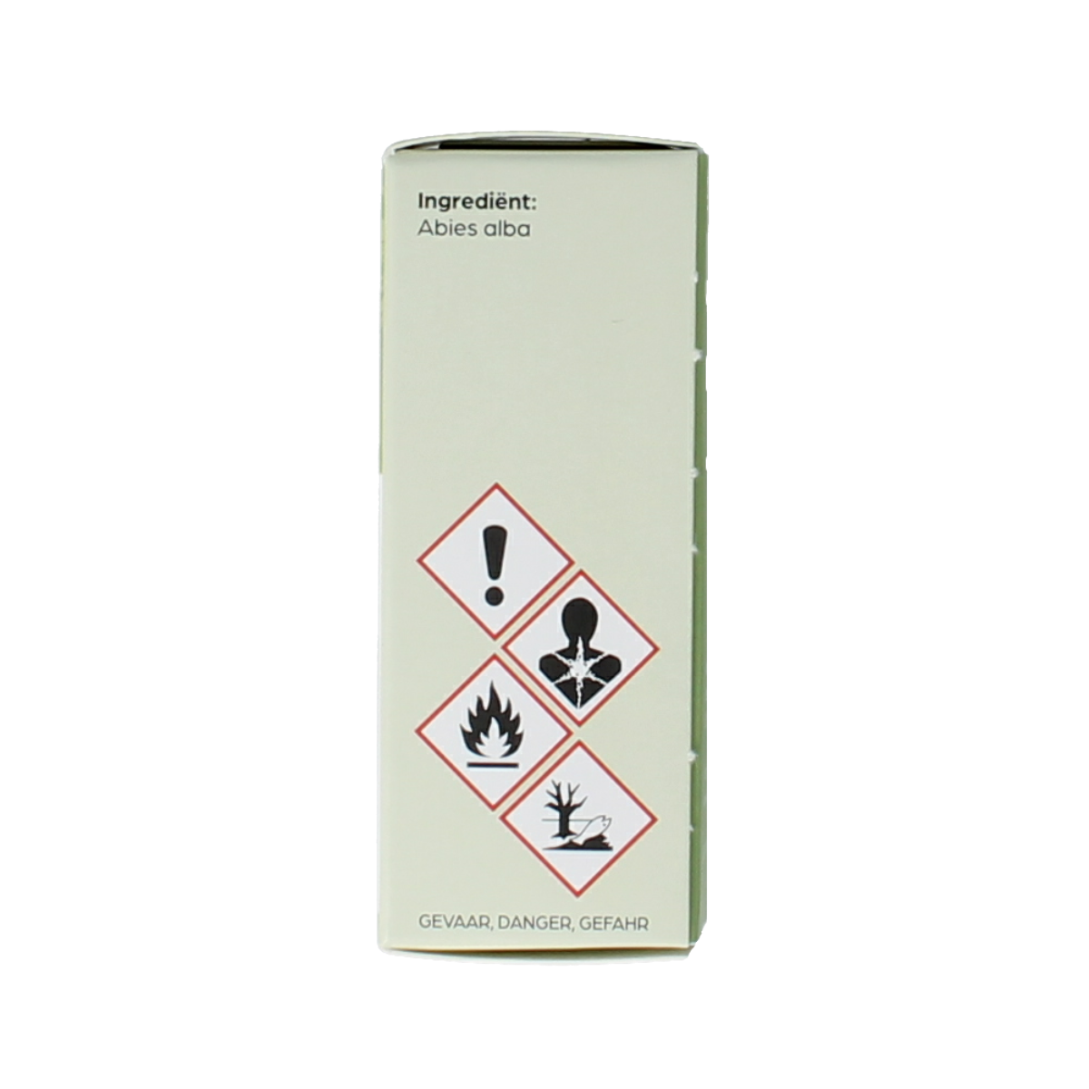 Volatile Zilverspar essential oil bottle with 10ml capacity, featuring a clear label and black cap, on a white background.