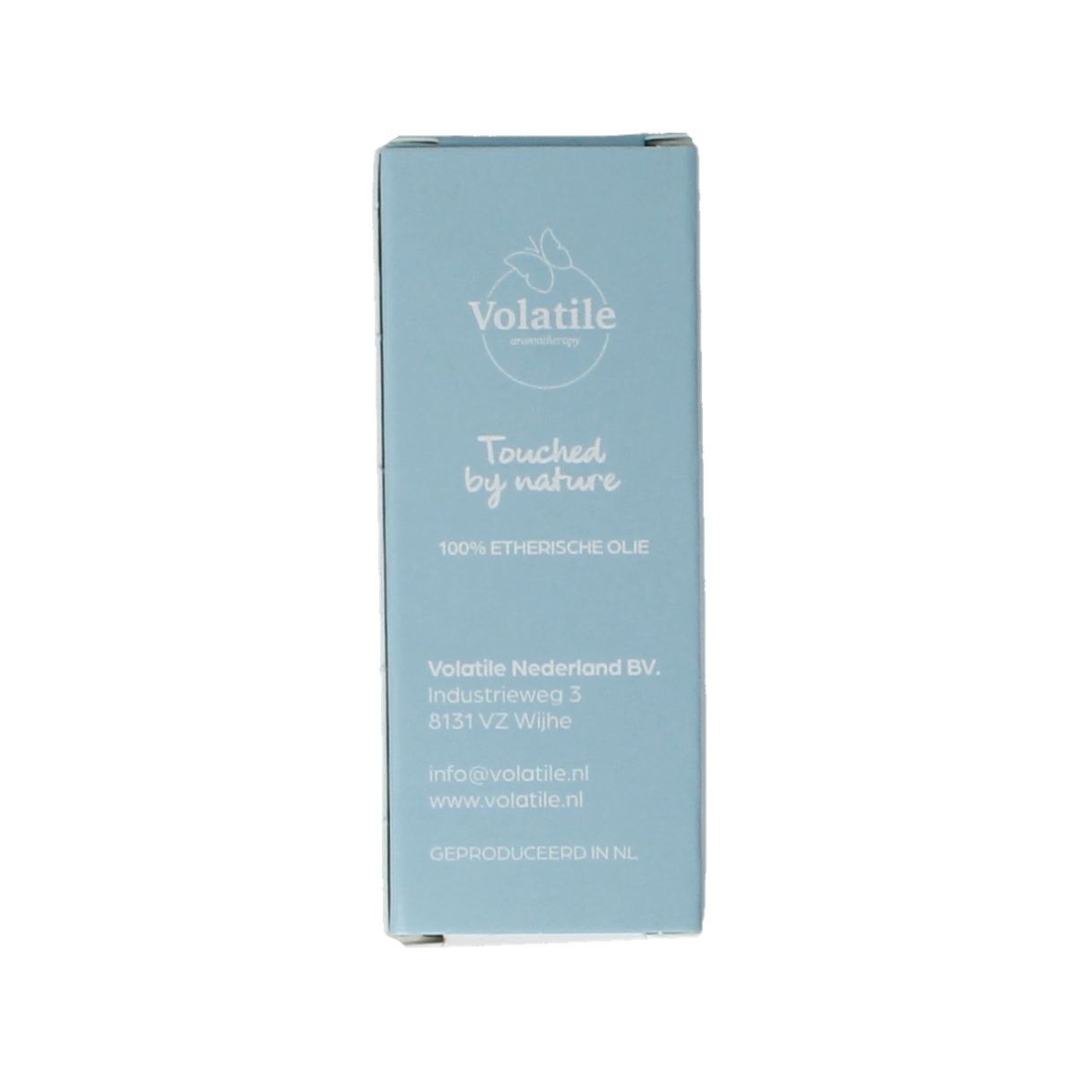 Volatile Zomerliefde essential oil bottle with 5ml capacity, featuring amber glass and product label for natural aromatherapy.