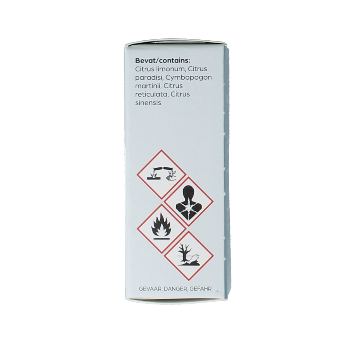 Volatile Zomerliefde essential oil bottle, 10ml, with dropper cap showing amber-colored glass and product label.