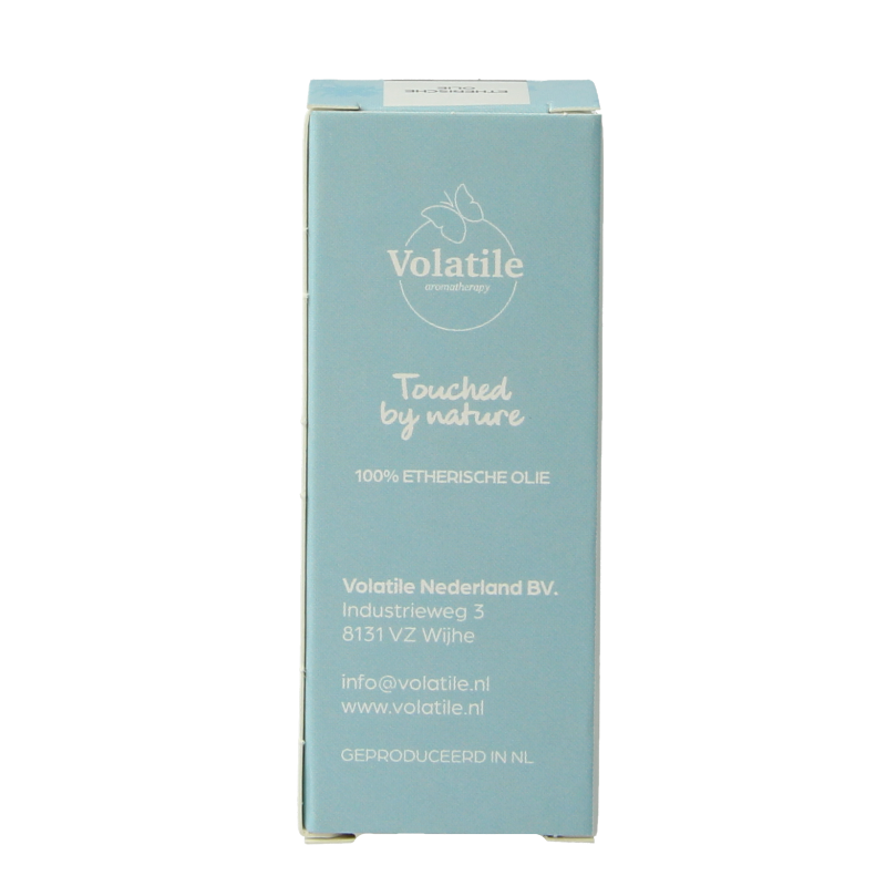 Volatile Luchtreiniger 10ml etherische oliën bottle with label and transparent cap, natural air freshener product.